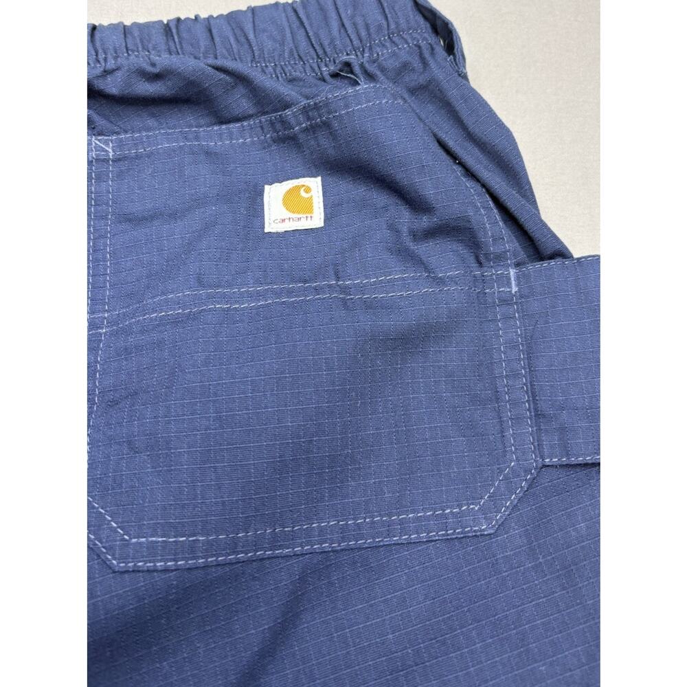 Carhartt Force Scrub Pants Dark Blue Ripstop Cargo Medical Men’s Large - Picture 4 of 10